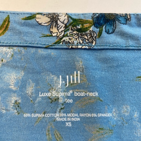 J.Jill Luxe Supima Relaxed Boat Neck Tee - Picture 4 of 7